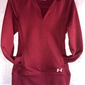 Maroon under armour hoodie